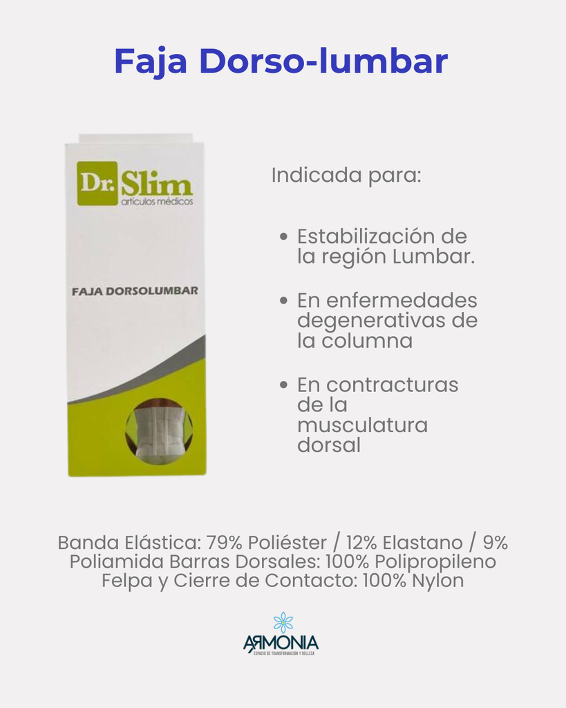 Faja Dorsolumbar DR. SLIM