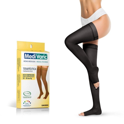 MEDIAS ALTA COMPRESION MUSLO 20-30