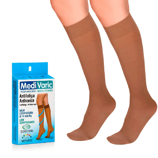 MEDIAS ANTIFATIGA RODILLA OPACA 8-15