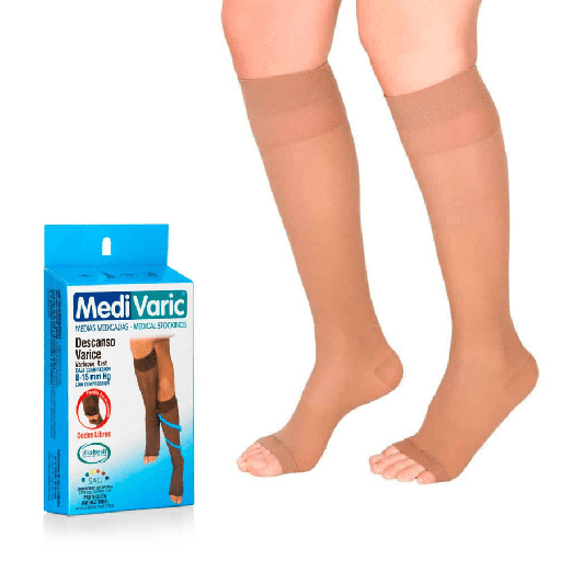 MEDIAS DESCANSO RODILLA DL TRANSPARENTE 8-15